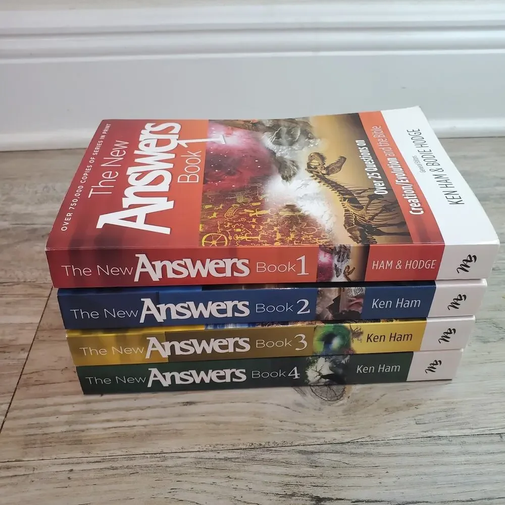 The New Answers Books 1-4 Paperback Ken Ham Home School Masterbooks Lot